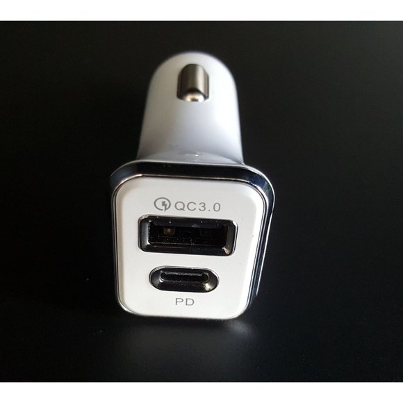 Fast PD Car Charger Dual Port for iPhone, Samsung Fast PD Type C Port - Picture 2 of 3